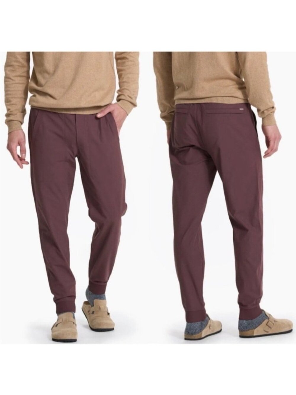 Vuori Men's Meta Jogger Pants in Chestnut